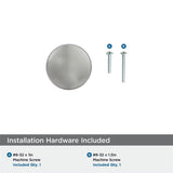 AMEROCK Blackrock Round Cabinet Knob in Polished Nickel (+2 Sizes)