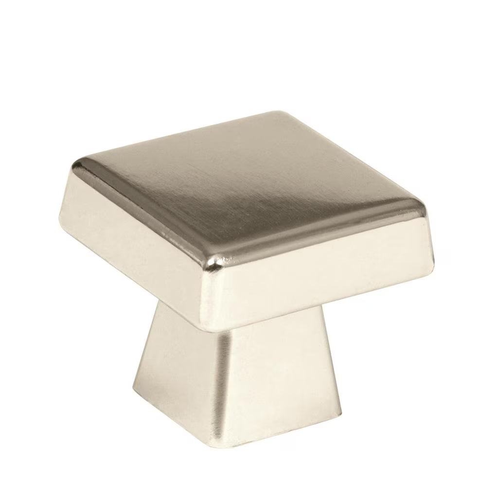 AMEROCK Blackrock Square Cabinet Knob in Polished Nickel (+2 Sizes)