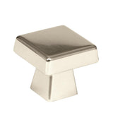 AMEROCK Blackrock Square Cabinet Knob in Polished Nickel (+2 Sizes)