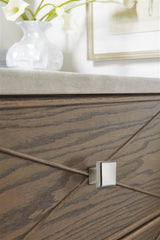 AMEROCK Blackrock Square Cabinet Knob in Polished Nickel (+2 Sizes)