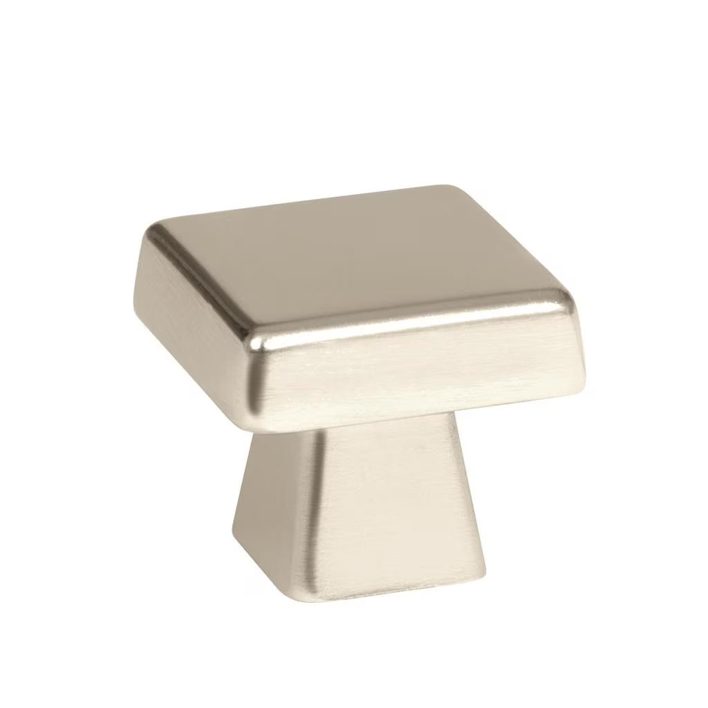 AMEROCK Blackrock Square Cabinet Knob in Polished Nickel (+2 Sizes)