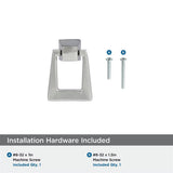 AMEROCK Blackrock 1-13/16" Long Pendant Pull in Polished Nickel