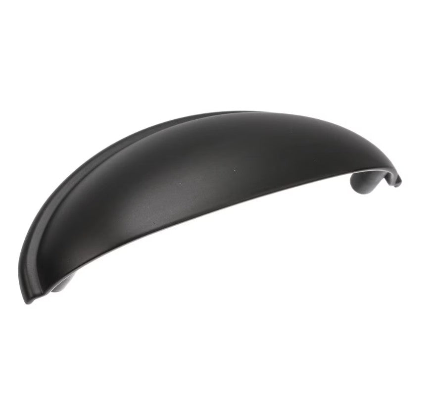 AMEROCK Ravino 3" Centers Cup Pull in Flat Black