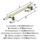 AMEROCK Davenport Handle Pull in Golden Champagne (+8 Sizes)