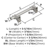AMEROCK Davenport Handle Pull in Satin Nickel (+8 Sizes)