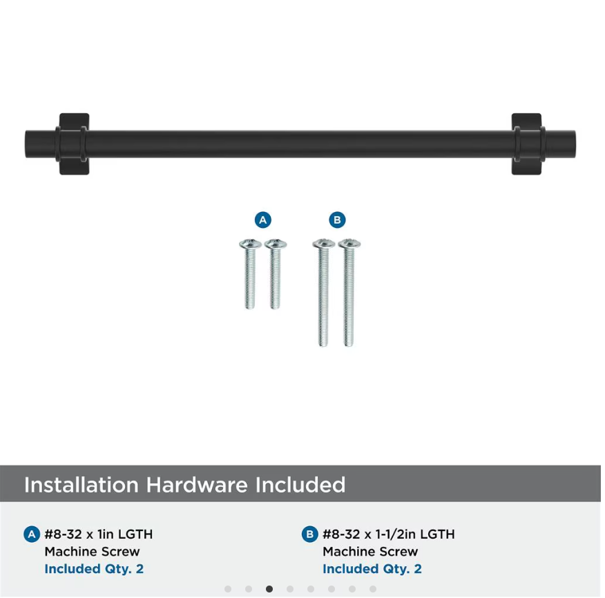 AMEROCK Davenport Handle Pull in Matte Black (+8 Sizes)