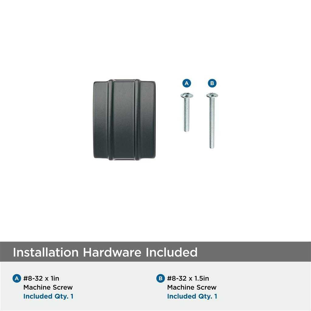 Matte Black Cabinet Knob from Amerock's Davenport Collection Hardware