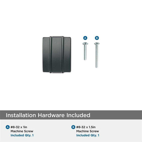 Matte Black Cabinet Knob from Amerock's Davenport Collection Hardware