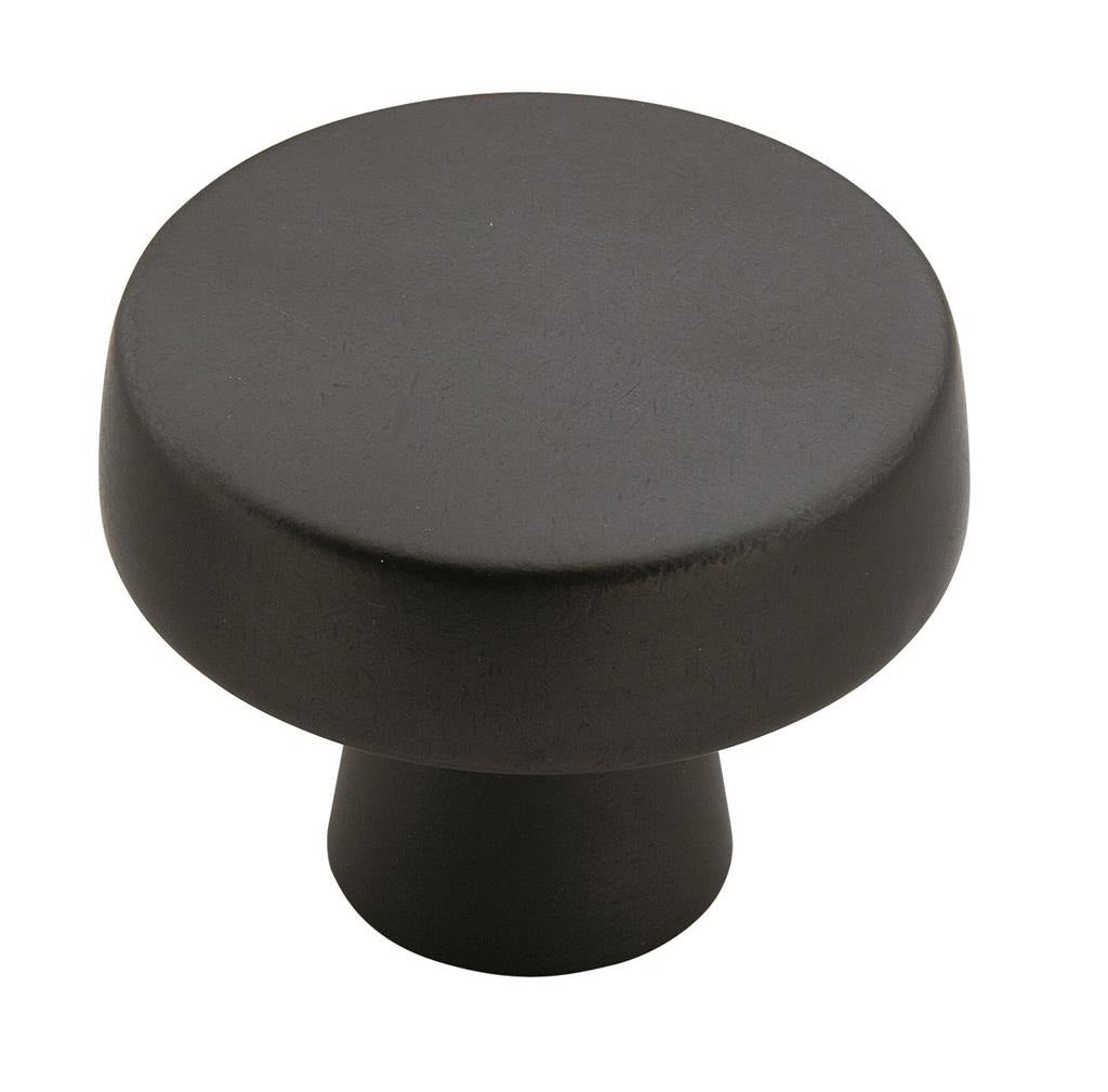 AMEROCK Blackrock Round Cabinet Knob in Black Bronze (+2 Sizes)