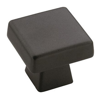AMEROCK Blackrock Square Cabinet Knob in Black Bronze (+2 Sizes)