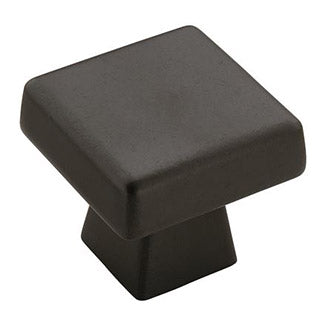 AMEROCK Blackrock Square Cabinet Knob in Black Bronze (+2 Sizes)