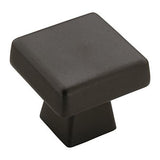 AMEROCK Blackrock Square Cabinet Knob in Black Bronze (+2 Sizes)