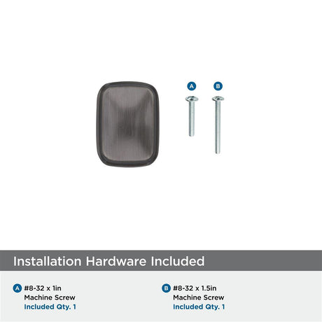 AMEROCK Revitalize 1-1/4" Length Cabinet Knob in Gunmetal BP55340GM