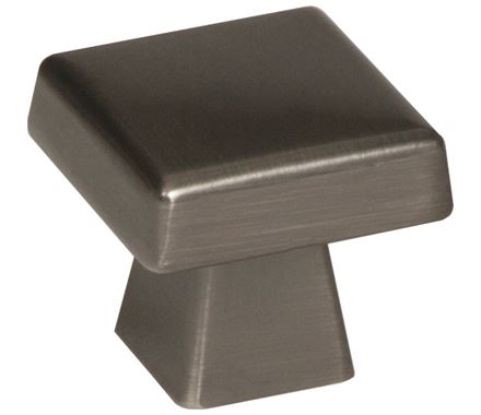AMEROCK Blackrock Square Cabinet Knob in Gunmetal (+2 Sizes)