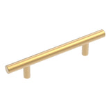HICKORY Heritage Designs Hollow Round Bar Pulls in Brushed Brass (+3 Sizes)