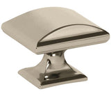 AMEROCK Candler Rectangle Cabinet Knob in Polished Nickel (+2 Sizes)