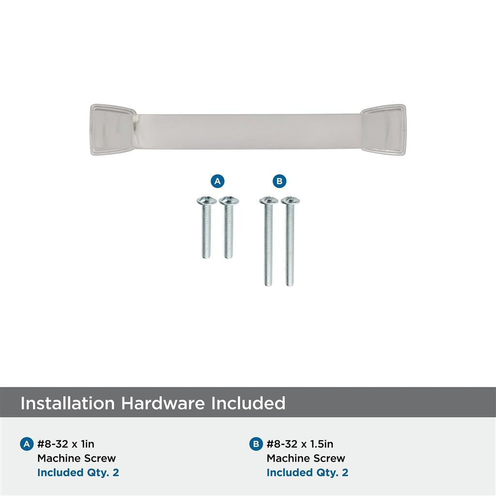 1264 AMEROCK Revitalize 3" Center to Center Handle Cabinet Pull - Polished Nickel BP55343PN Hardware