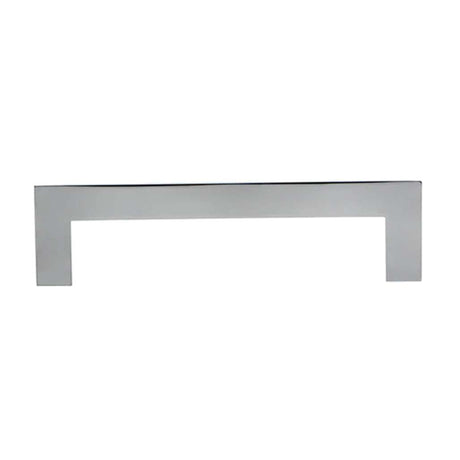 Side View of a Chrome 96mm Hole Centers Square Handle Cabinet Pull from Amerfit Hardware A2060-96CP