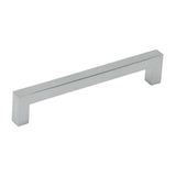 Main View of a Chrome 128mm Hole Centers Square Handle Cabinet Pull from Amerfit Hardware A2060-128CP
