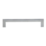 Side View of a Chrome 128mm Hole Centers Square Handle Cabinet Pull from Amerfit Hardware A2060-128CP