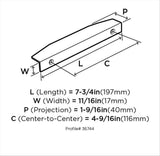 Amerock Aloft Edge Pulls in Satin Nickel