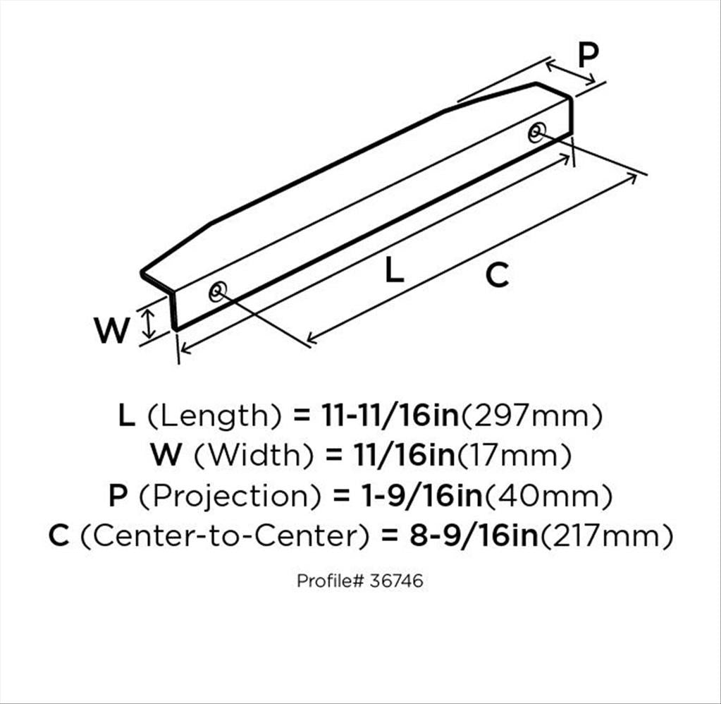 Amerock Aloft Edge Pulls in Satin Nickel