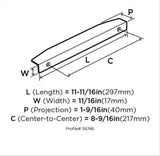 Amerock Aloft Edge Pulls in Satin Nickel