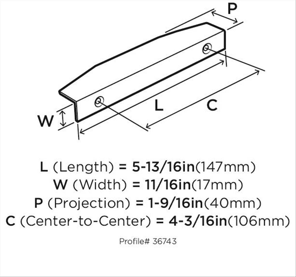 Amerock Aloft Edge Pulls in Satin Nickel