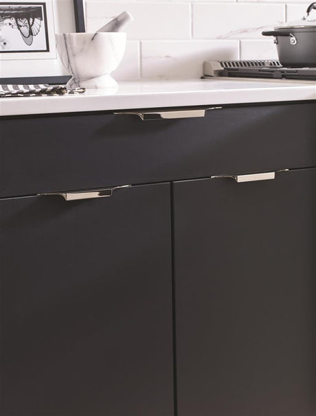 Amerock Extent Edge Pulls in Polished Nickel