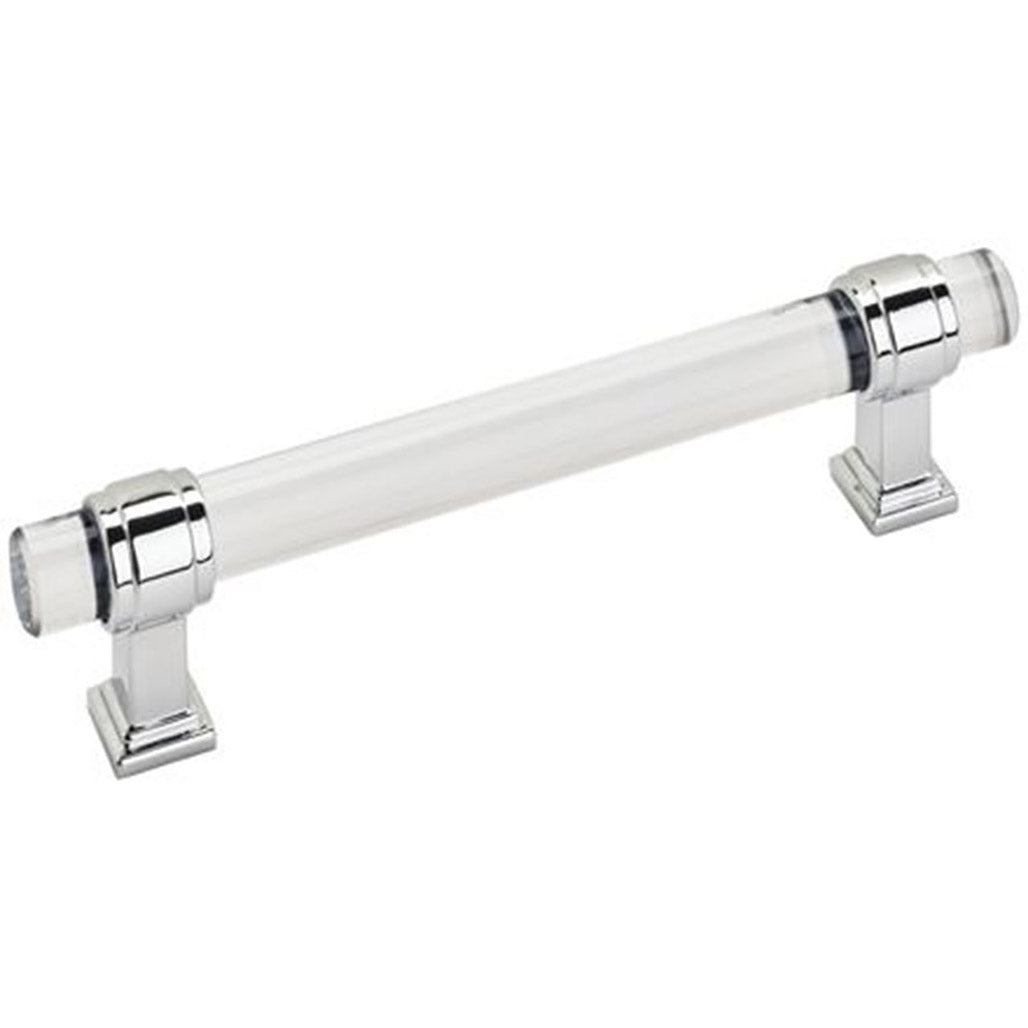 AMEROCK Glacio Glass Handle Cabinet Pull in Clear and Chrome (+5 Sizes)