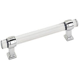 AMEROCK Glacio Glass Handle Cabinet Pull in Clear and Chrome (+5 Sizes)