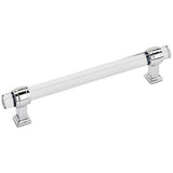AMEROCK Glacio Glass Handle Cabinet Pull in Clear and Chrome (+5 Sizes)