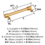 AMEROCK Faircrest Wrapped Bar Handle Pulls in Champagne Bronze (+8 Sizes)