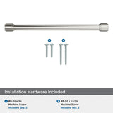AMEROCK Faircrest Wrapped Bar Handle Pulls in Satin Nickel (+8 Sizes)