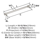AMEROCK Faircrest Wrapped Bar Handle Pulls in Satin Nickel (+8 Sizes)