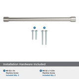 AMEROCK Faircrest Wrapped Bar Handle Pulls in Satin Nickel (+8 Sizes)