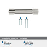 AMEROCK Faircrest Wrapped Bar Handle Pulls in Satin Nickel (+8 Sizes)
