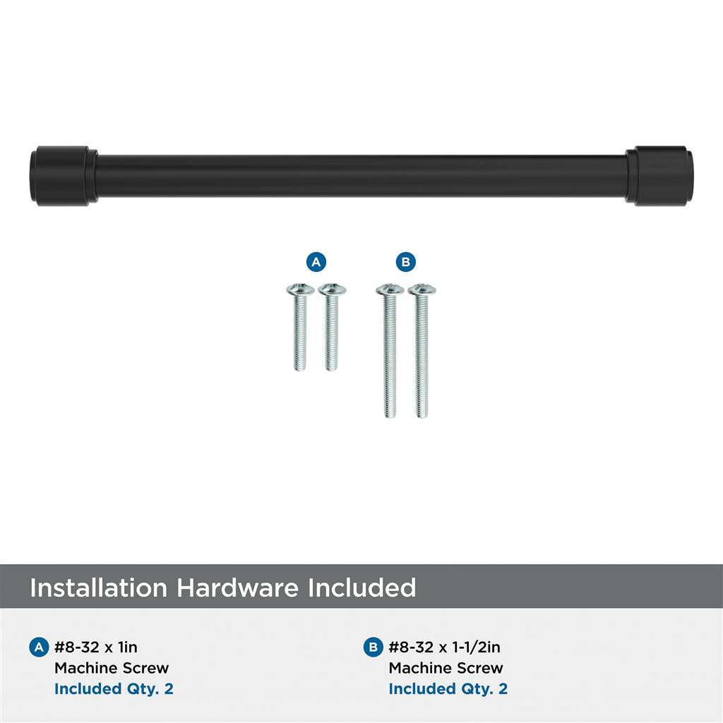 AMEROCK Faircrest Wrapped Bar Handle Pulls in Matte Black (+8 Sizes)
