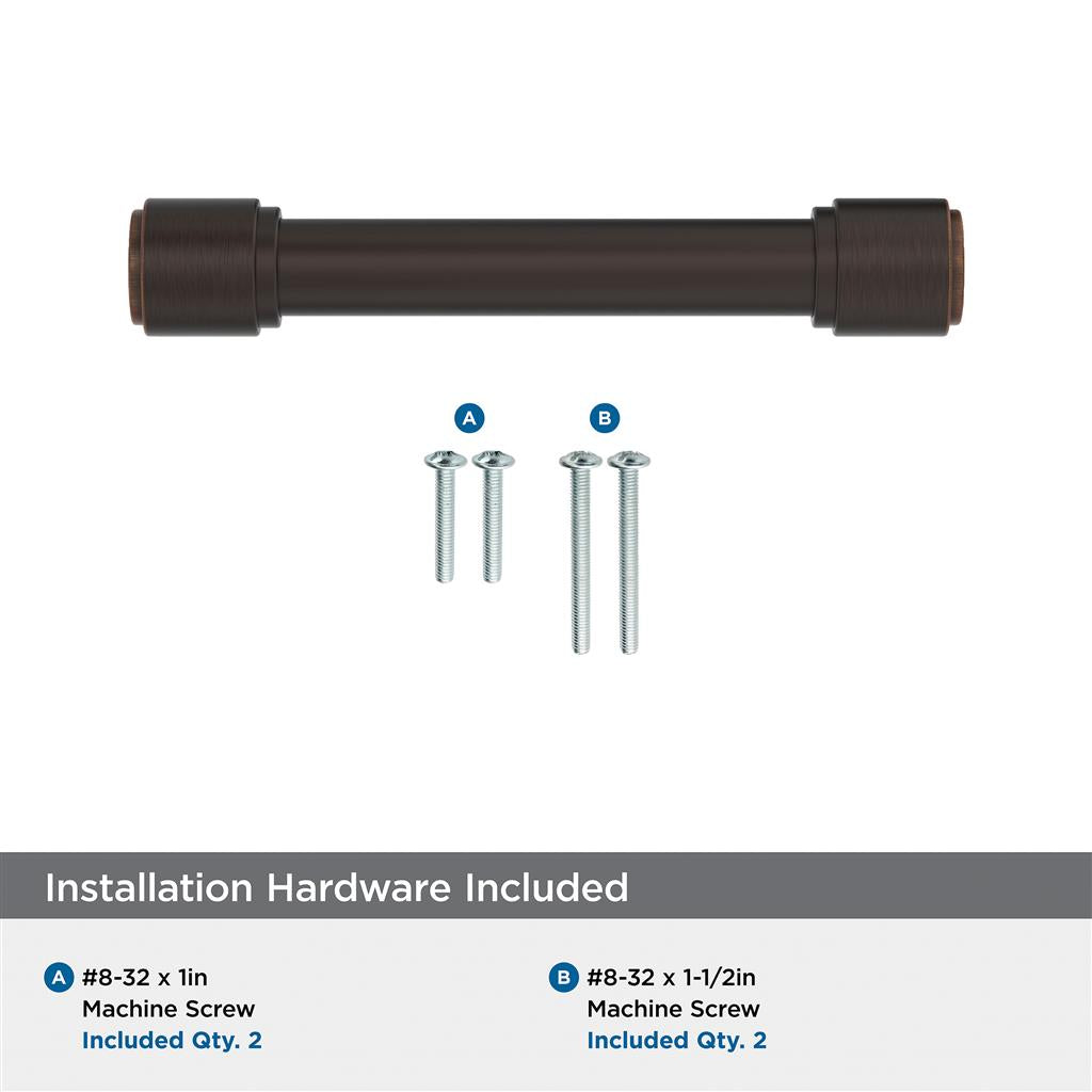 AMEROCK Faircrest Wrapped Bar Handle Pulls in Oil Rubbed Bronze (+8 Sizes)