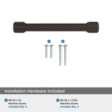 AMEROCK Faircrest Wrapped Bar Handle Pulls in Oil Rubbed Bronze (+8 Sizes)