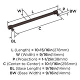 AMEROCK Faircrest Wrapped Bar Handle Pulls in Oil Rubbed Bronze (+8 Sizes)