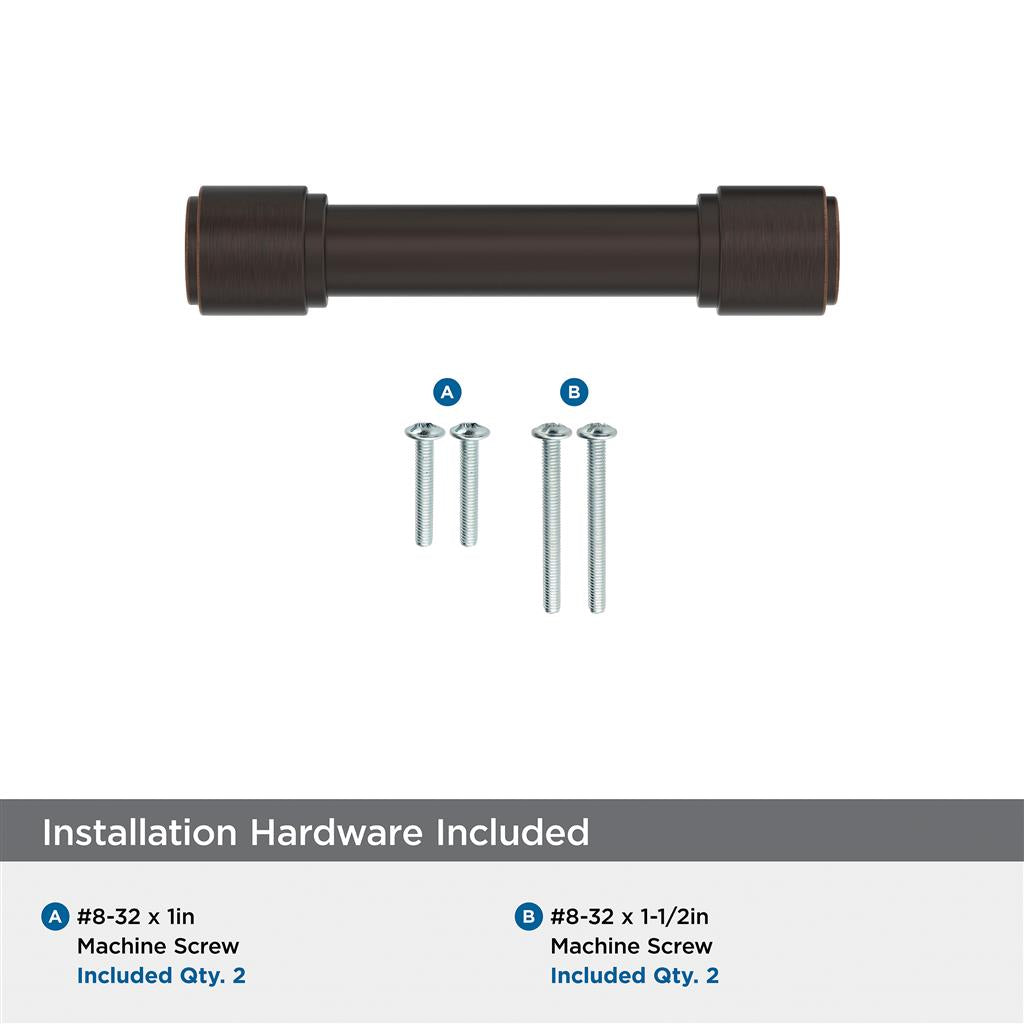 AMEROCK Faircrest Wrapped Bar Handle Pulls in Oil Rubbed Bronze (+8 Sizes)