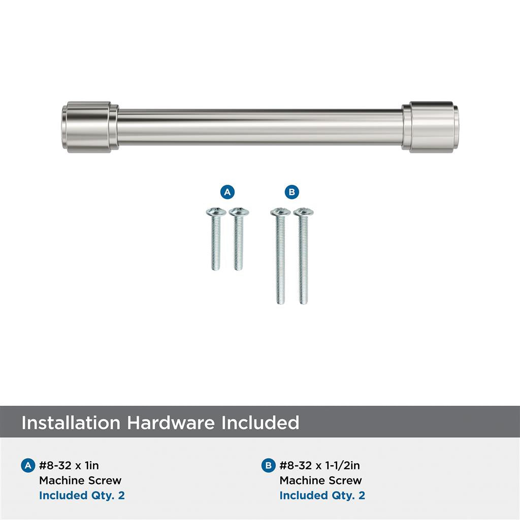 AMEROCK Faircrest Wrapped Bar Handle Pulls in Polished Nickel (+8 Sizes)