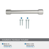 AMEROCK Faircrest Wrapped Bar Handle Pulls in Polished Nickel (+8 Sizes)