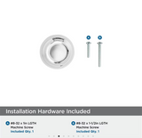 AMEROCK Kane Round Cabinet Knob in Polished Chrome (+2 Sizes)
