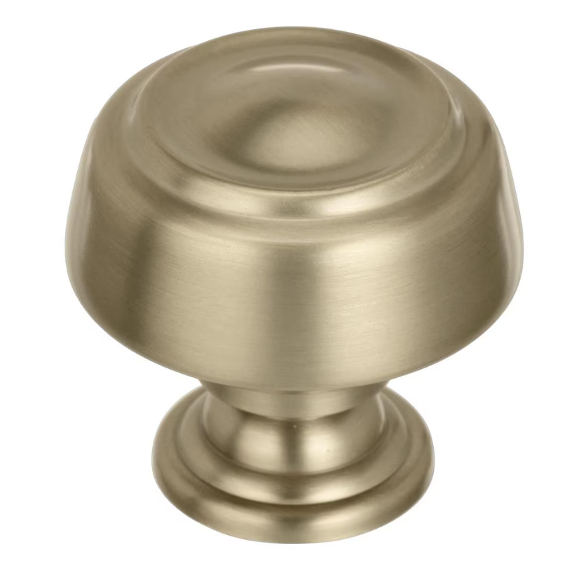 AMEROCK Kane Round Cabinet Knob in Golden Champagne (+2 Sizes)