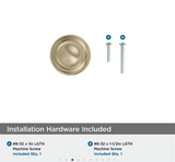 AMEROCK Kane Round Cabinet Knob in Golden Champagne (+2 Sizes)