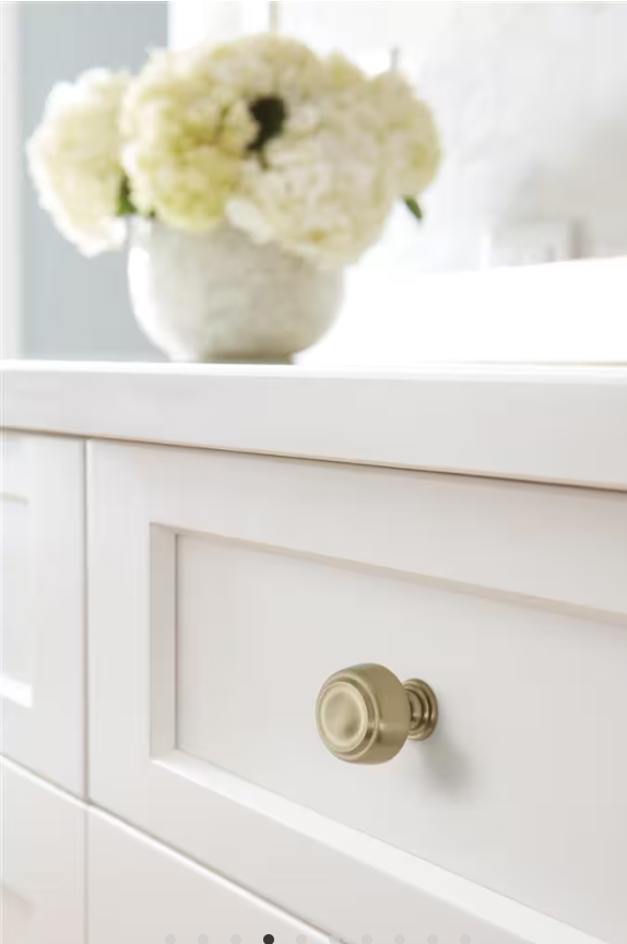 AMEROCK Kane Round Cabinet Knob in Golden Champagne (+2 Sizes)