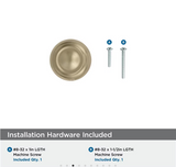 AMEROCK Kane Round Cabinet Knob in Golden Champagne (+2 Sizes)