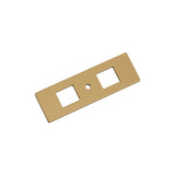 AMEROCK Medora 3-11/16" Rectangle Cabinet Knob Backplate in Champagne Bronze
